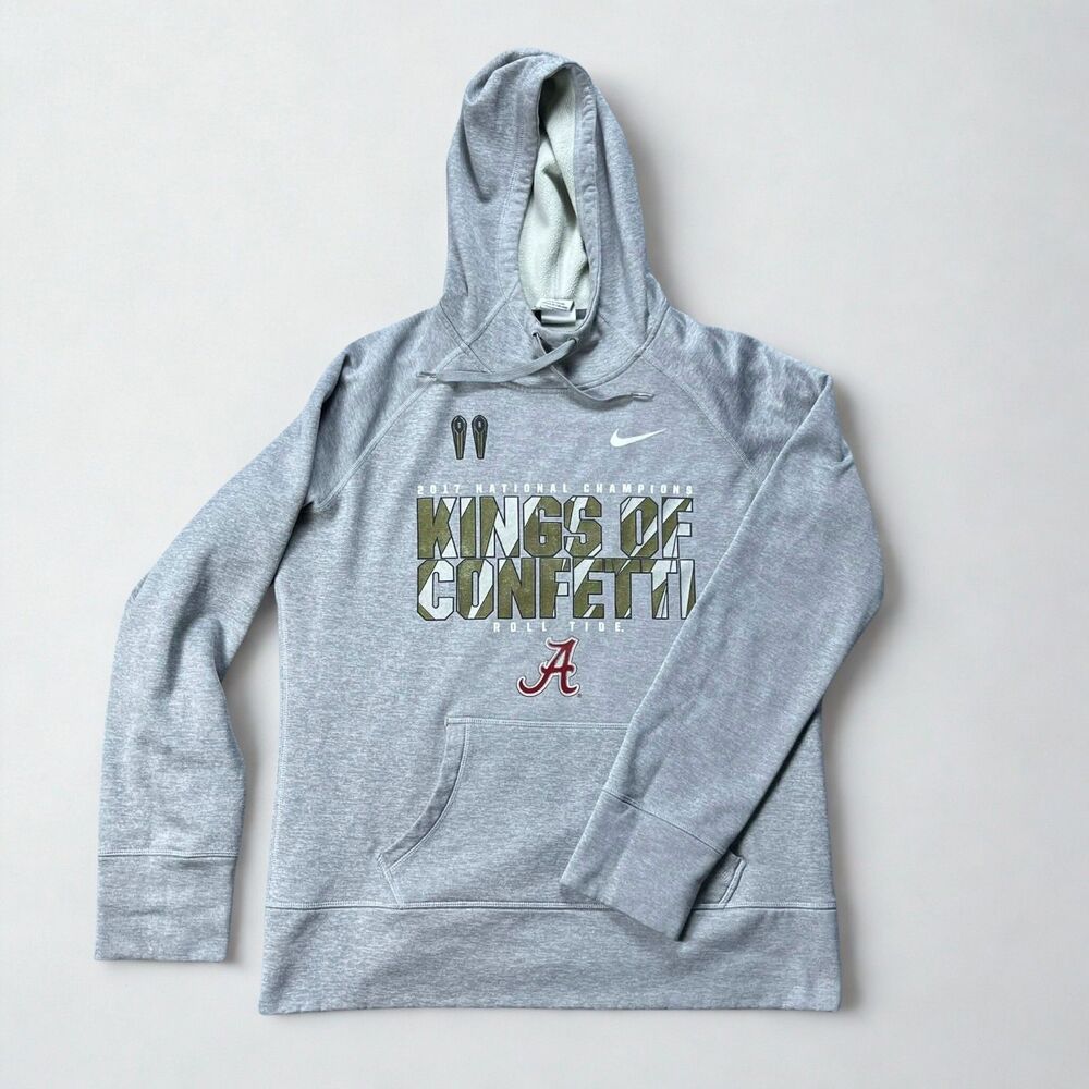 Nike Hoodie Men’s Large Alabama Crimson Tide Kings Of Confetti Therma-FIT